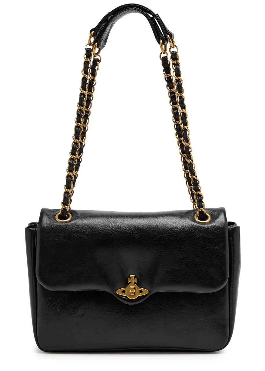 VIVIENNE WESTWOOD Anita leather shoulder bag  -                         -                     -                