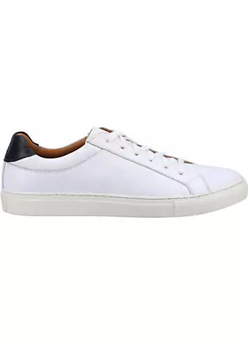 White Colton Cupsole Trainers by Hush Puppies | Look Again