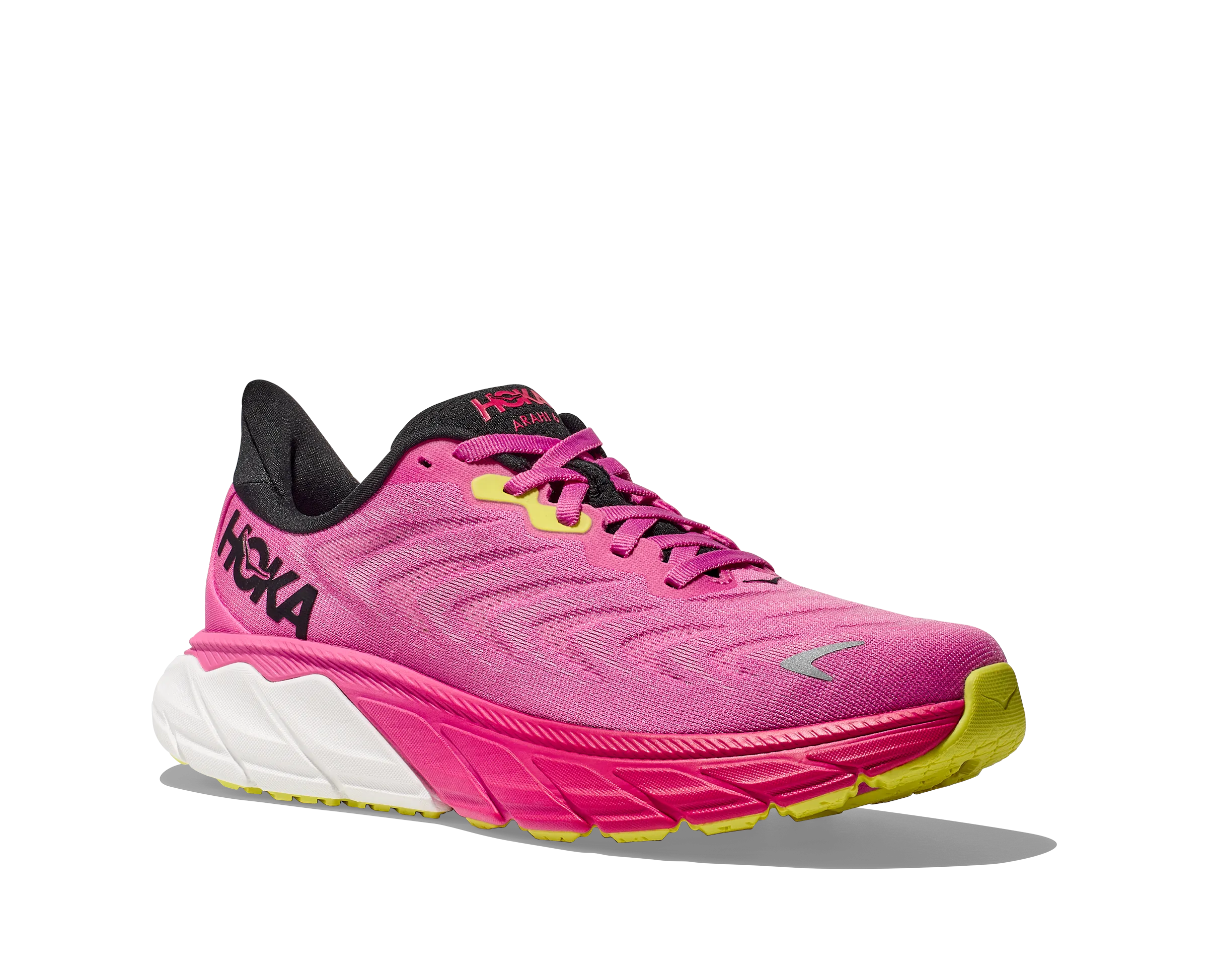 Women's Hoka Arahi 6 Color: Strawberry / Black