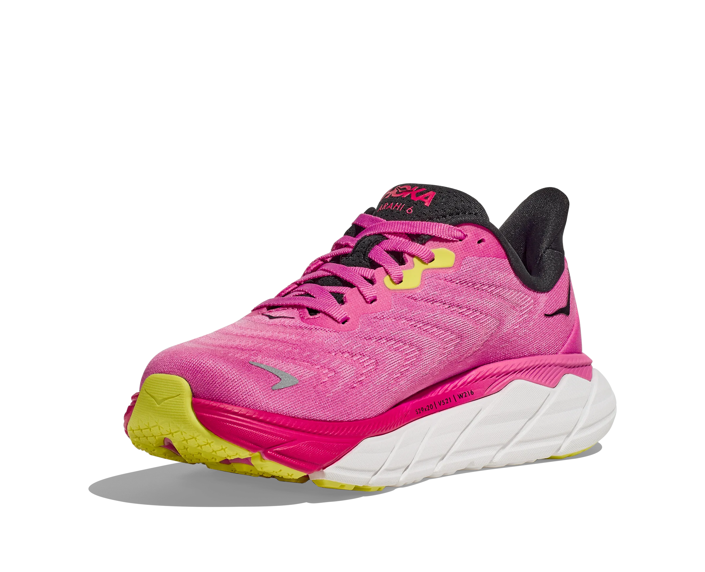 Women's Hoka Arahi 6 Color: Strawberry / Black