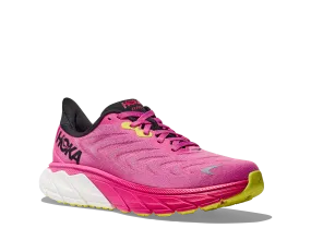 Women's Hoka Arahi 6 Color: Strawberry / Black