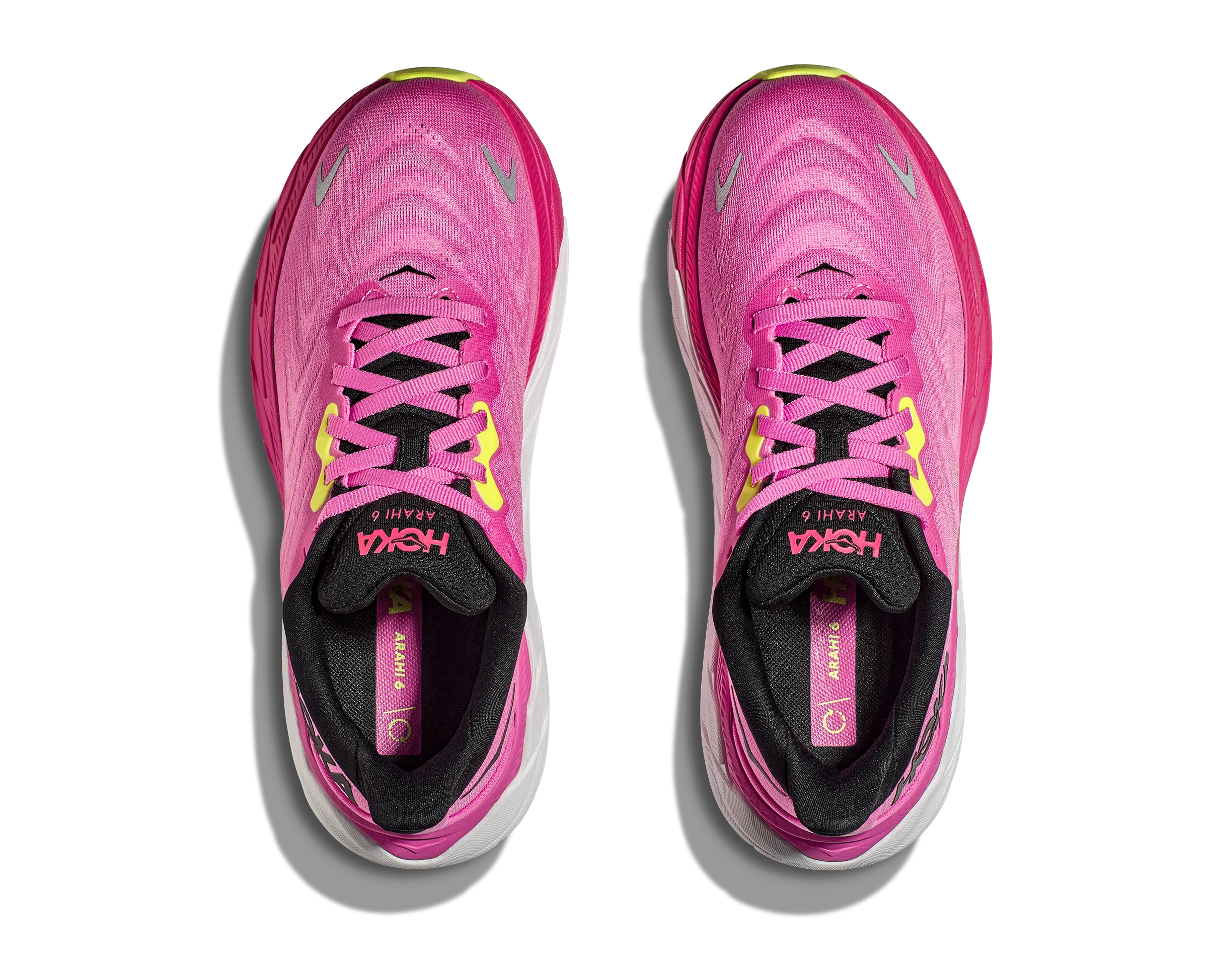 Women's Hoka Arahi 6 Color: Strawberry / Black