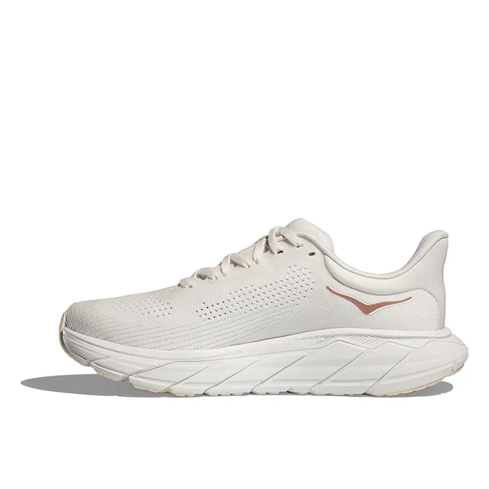 Womens Hoka Arahi 7 in Blanc De Blanc/Rose Gold