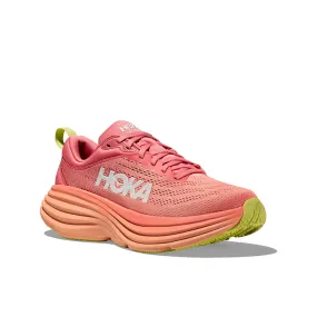 Womens Hoka Bondi 8 in Coral/Papaya