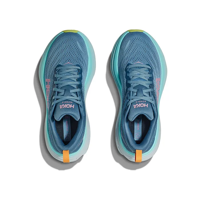 Womens Hoka Bondi 8 Wide in Shadow/Dusk