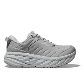 Womens Hoka Bondi SR (Slip Resistant) in Harbor Mist/Lunar Rock