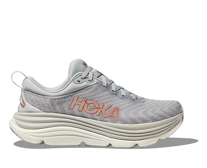 Womens Hoka Gaviota 5 in Harbor Mist/Rose Gold