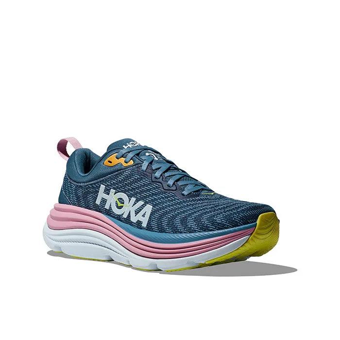 Womens Hoka Gaviota 5 Wide in Real Teal/Shadow