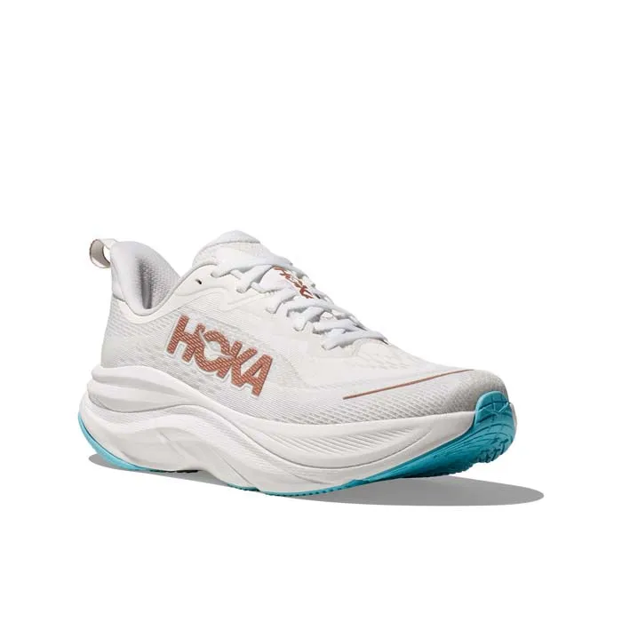 Womens Hoka Skyflow in Frost/Rose Gold