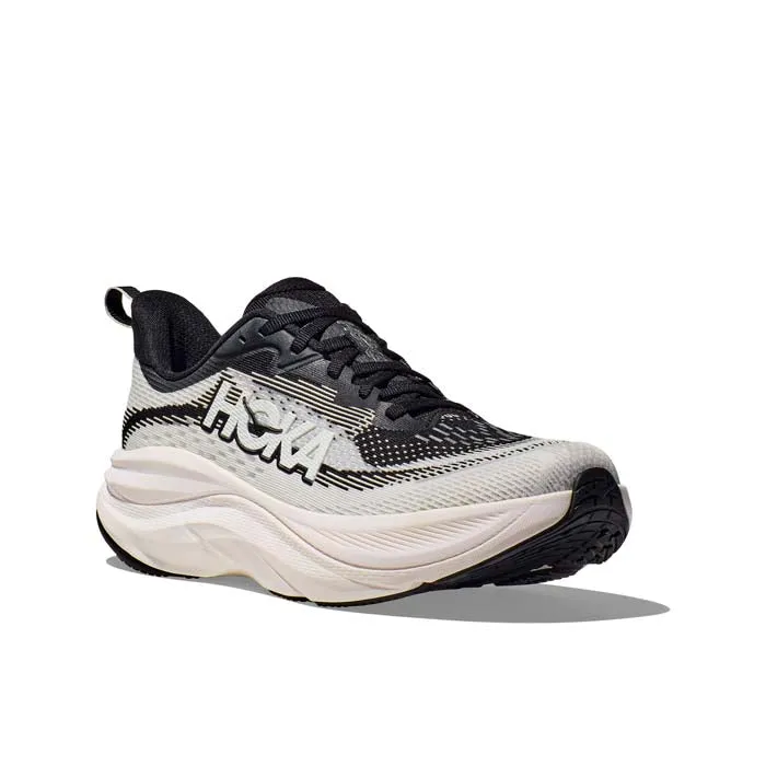 Womens Hoka Skyflow Wide in Black/White