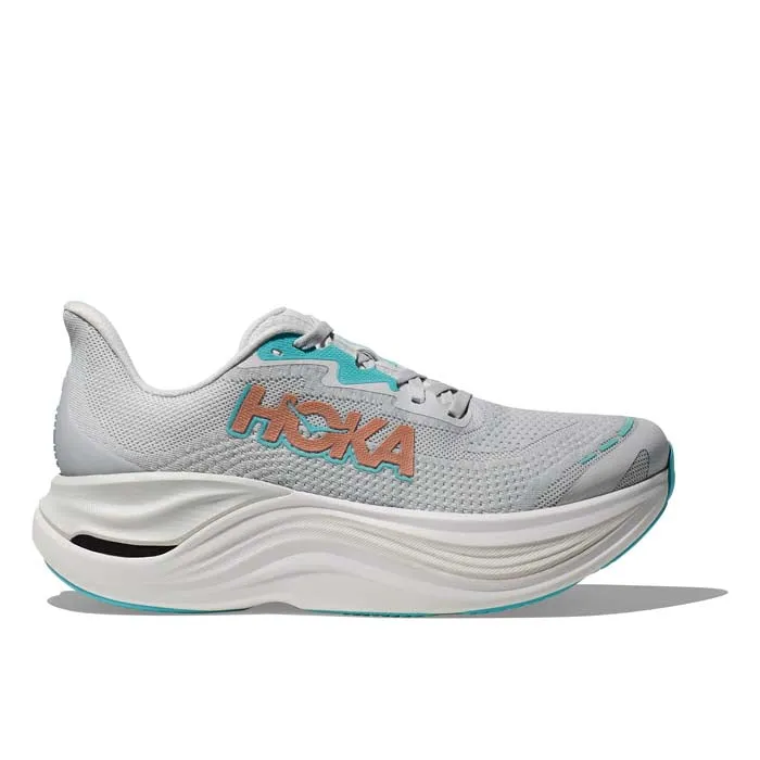 Womens Hoka Skyward X in Cosmic Grey/Rose Gold