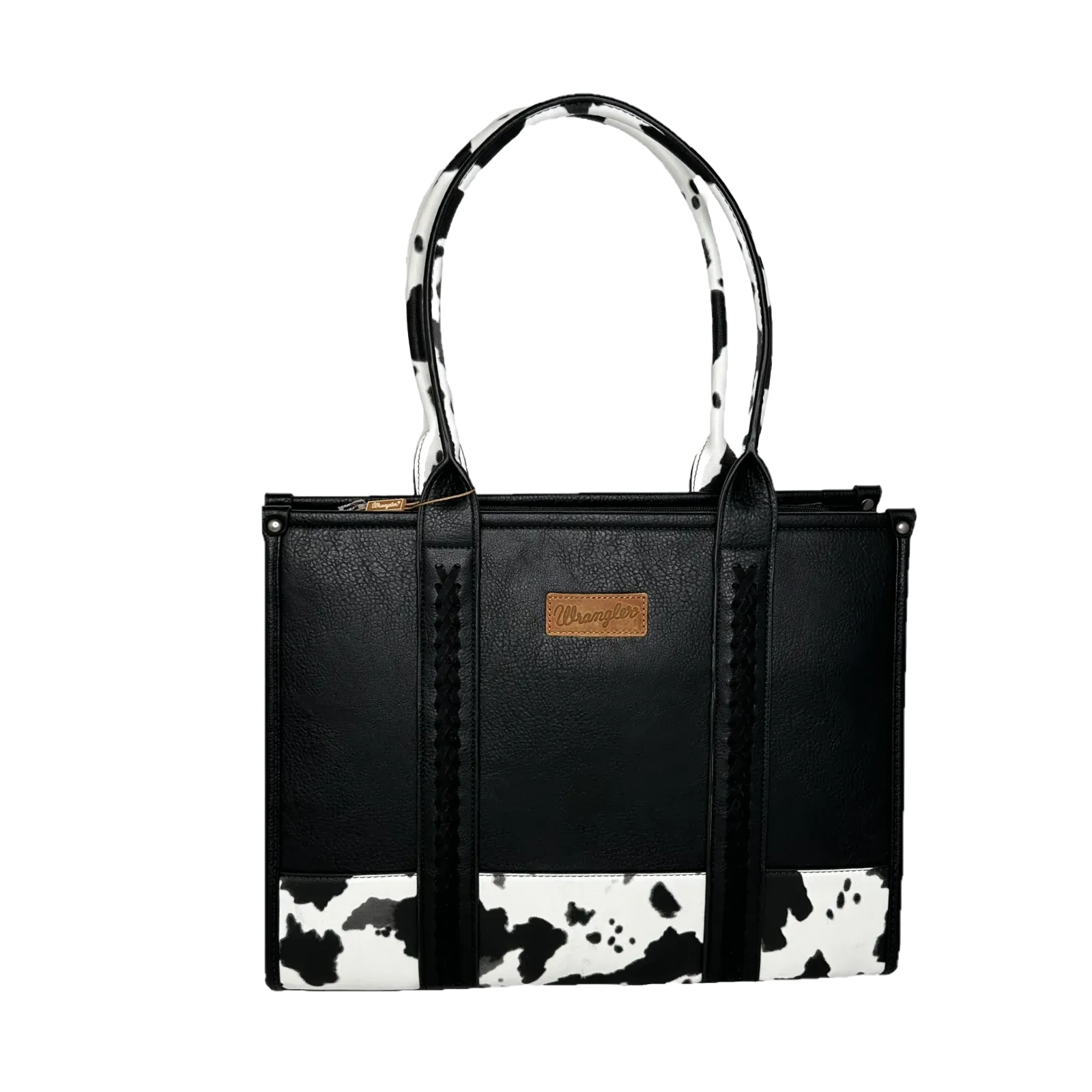 Wrangler Cow Print Concealed Carry Wide Tote