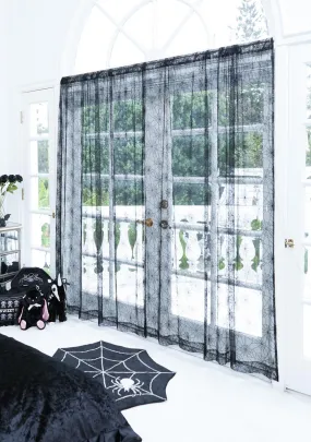 You Got Caught Spider Web Curtains-